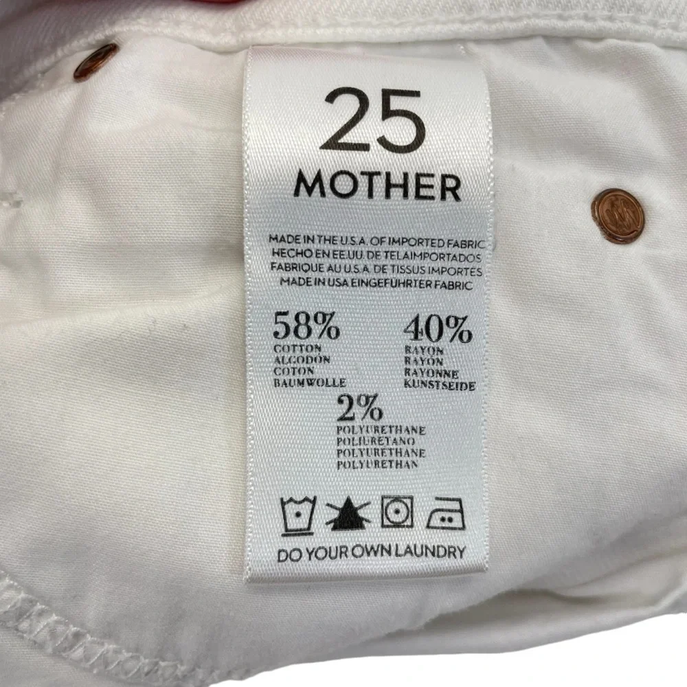 MOTHER The Teaser Jeans 25 White